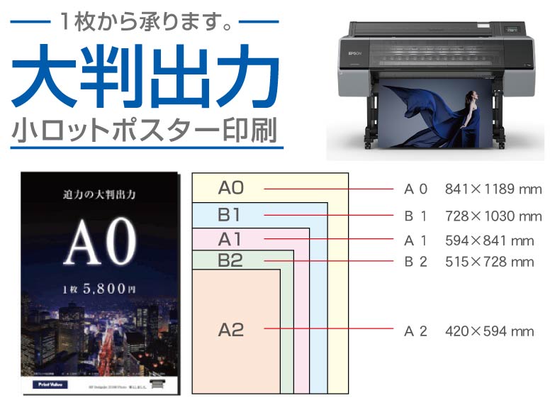 小ロットポスター印刷（大判出力）
