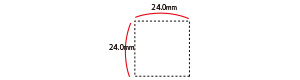縦24.0mm×横24.0mm