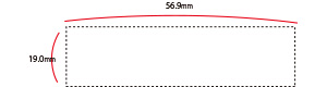 縦19.0mm×横56.9mm